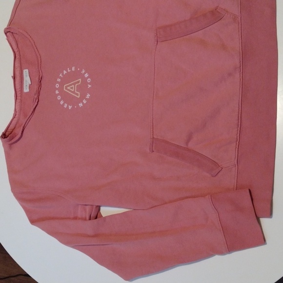 Pre-owned Aeropostale Fleece Lined Pink Sweater Size Large - Picture 2 of 10